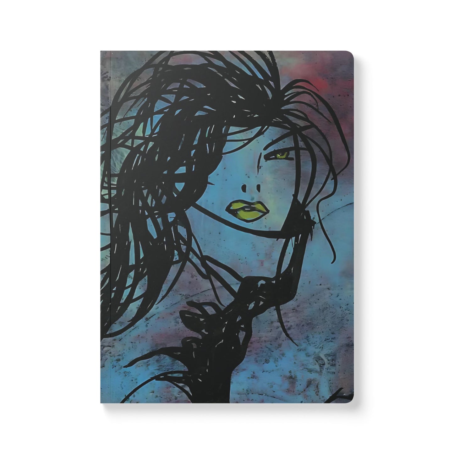 Blue Turtle Neck Softcover Journal (with Inside Prints)
