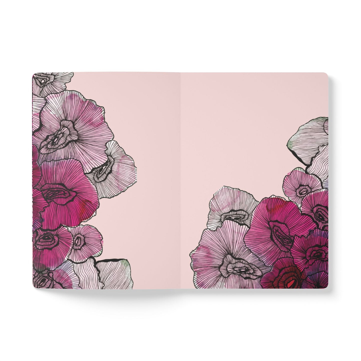 Floral Softcover Journal (with Inside Prints)