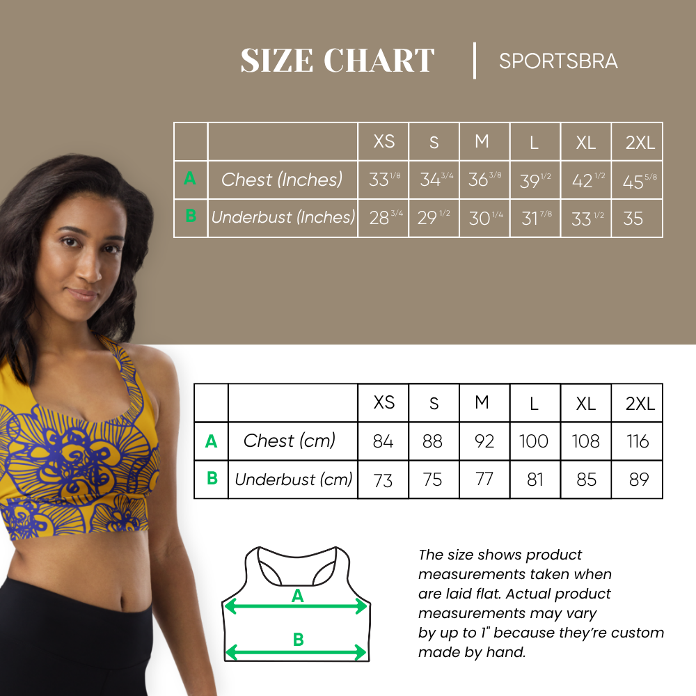 Solflora Recycled Longline Sports Bra