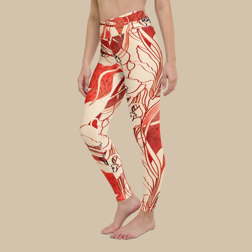 Sukha Red Leggings