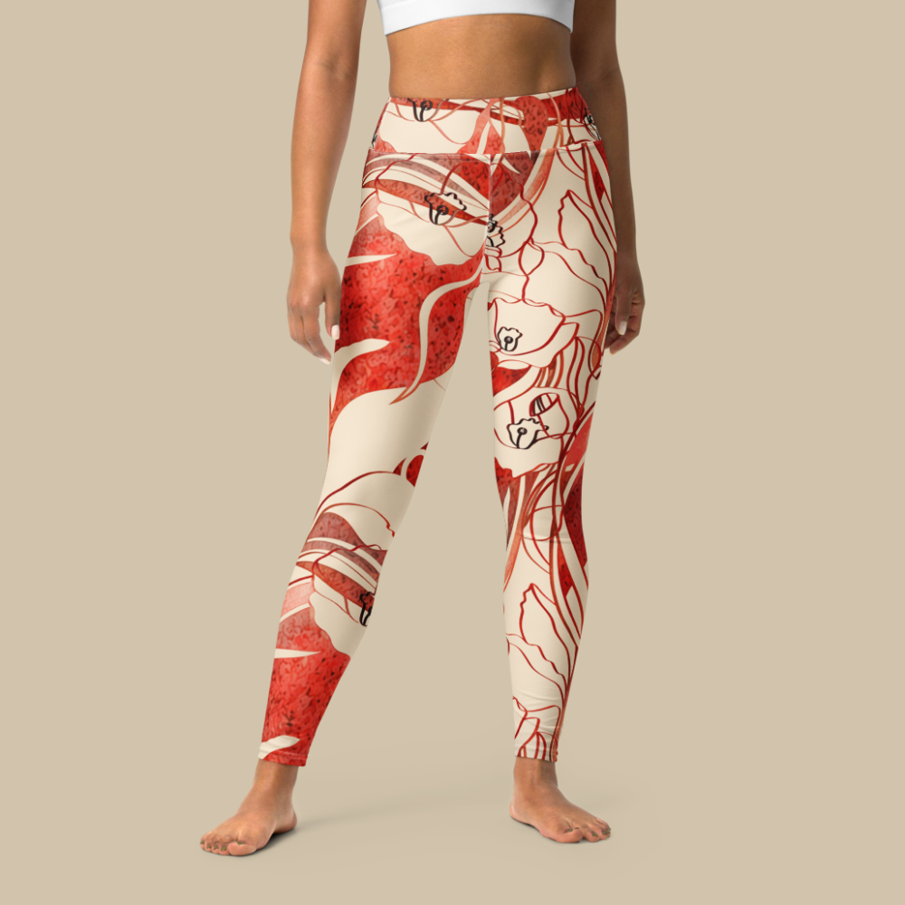 Sukha Red Leggings