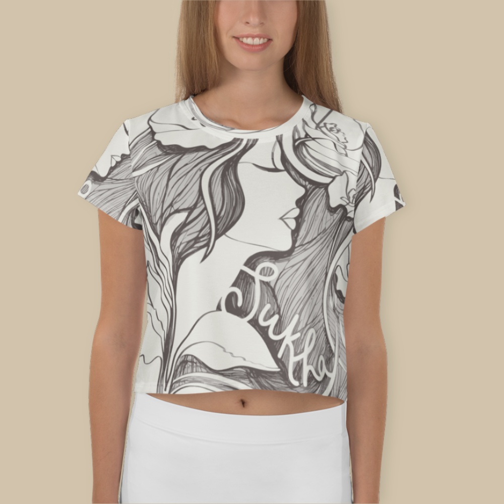 Sukha White Crop Top