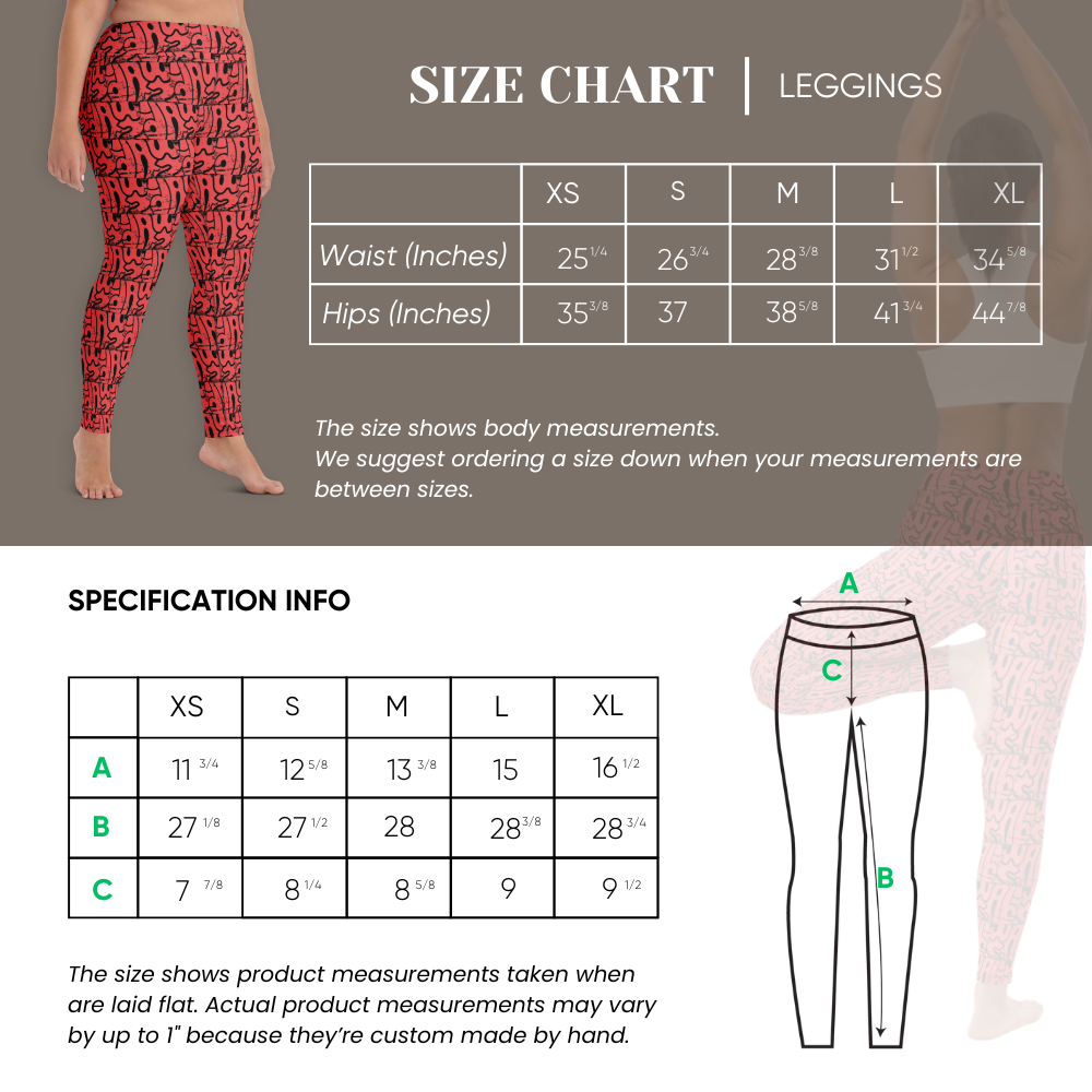 Wabi-Sabi Coral Leggings