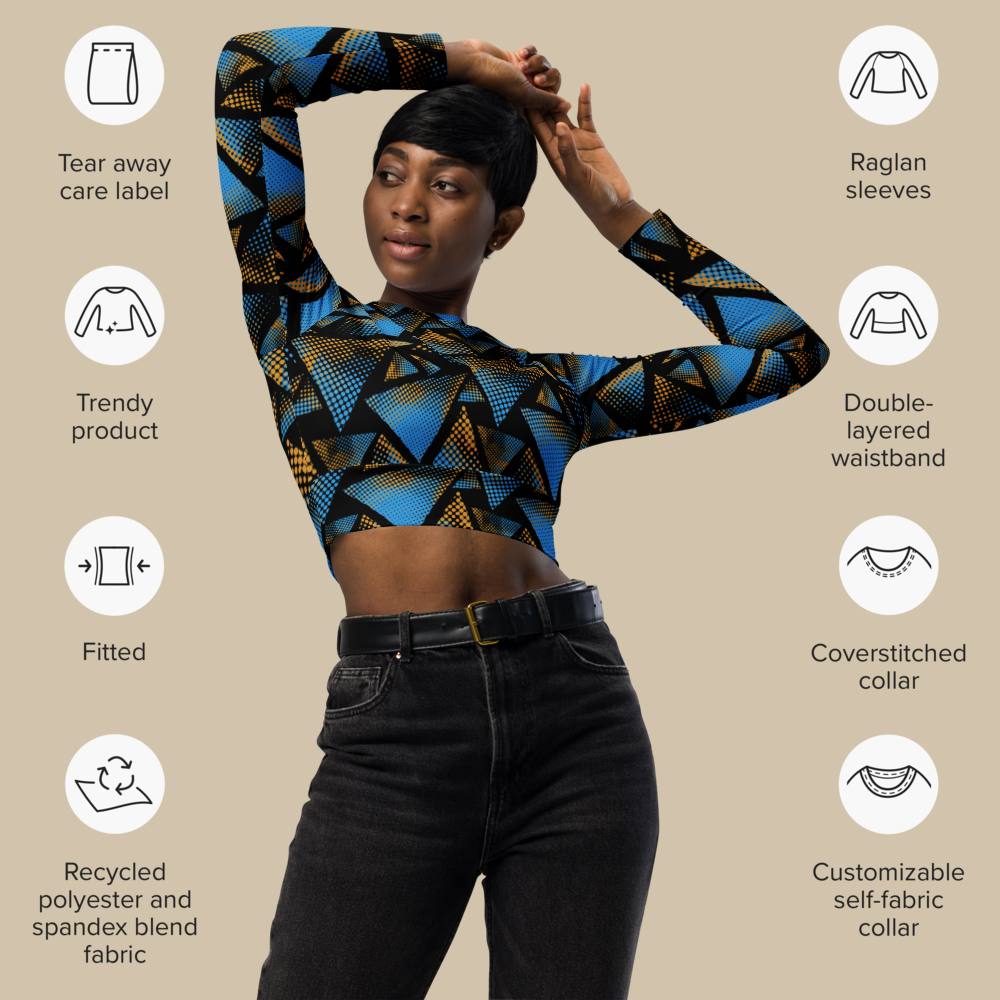 Prismtone Crop Rash Guard