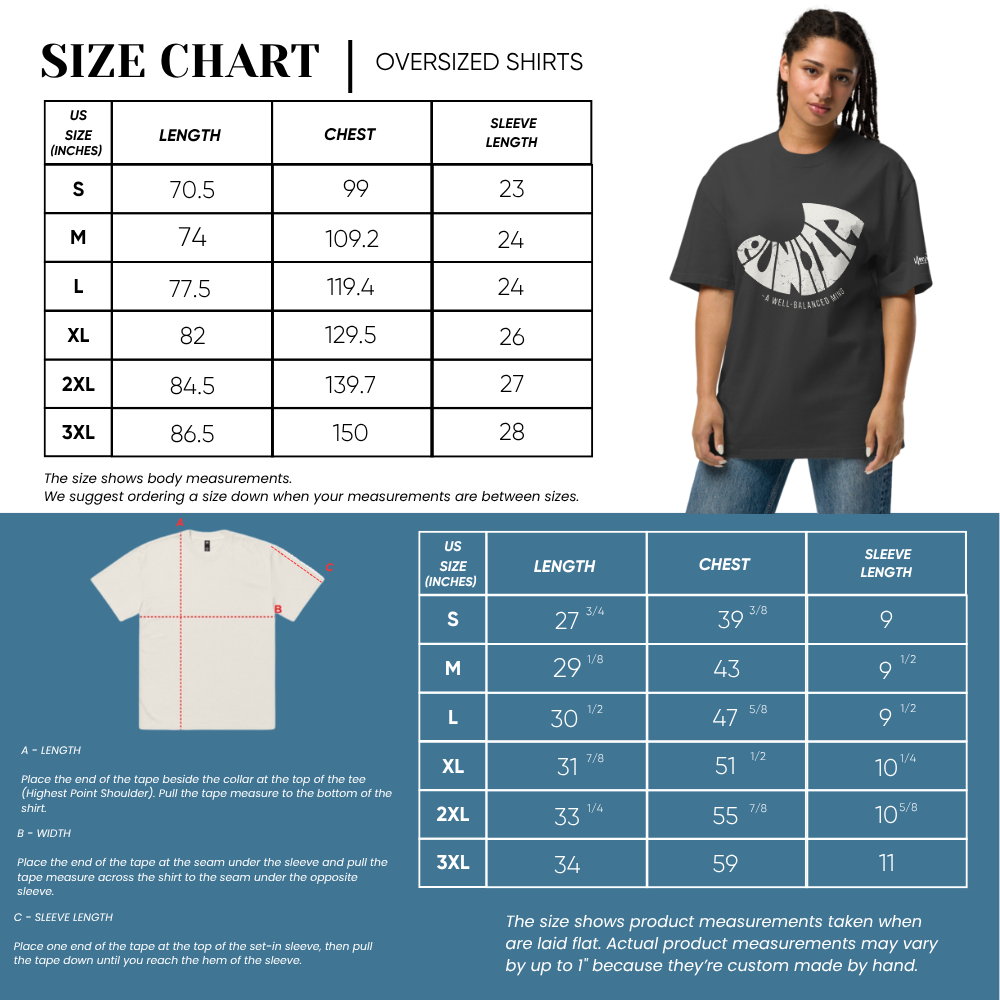 Women Oversized Tees - Eunoia Black