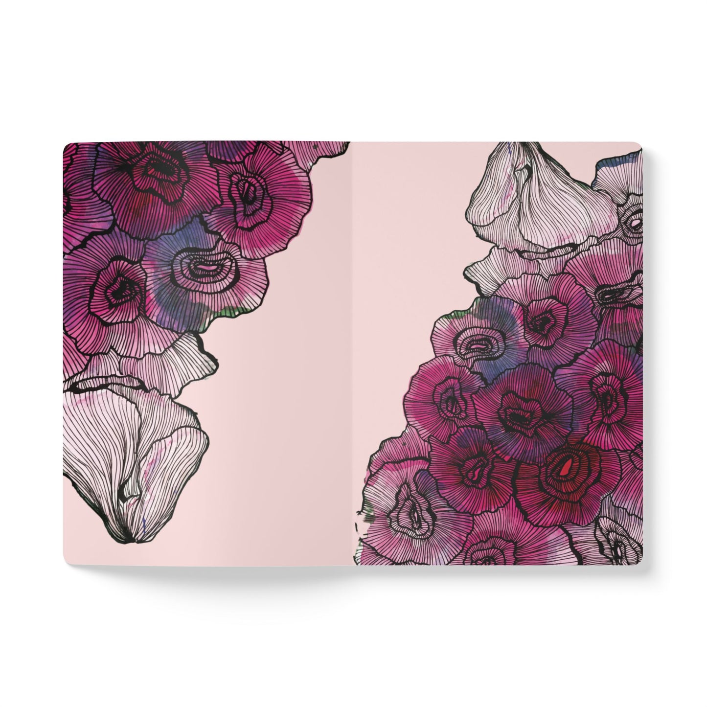 Floral Softcover Journal (with Inside Prints)