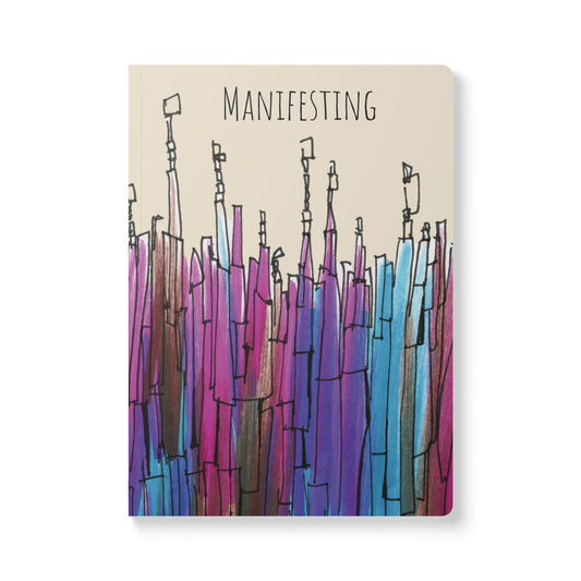Abstract Softcover Journal (with Inside Prints)