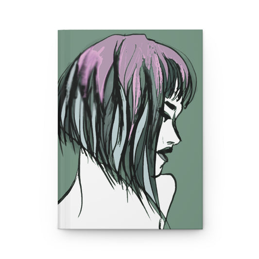 Bob Hair Girl - Hardcover Journal Matte