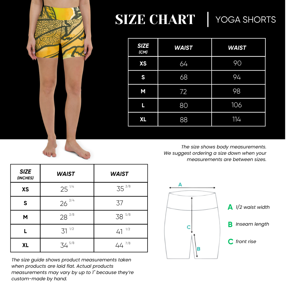 Women Fitness Yoga Shorts - Berkshire Yoga Festival Zentangle Flora