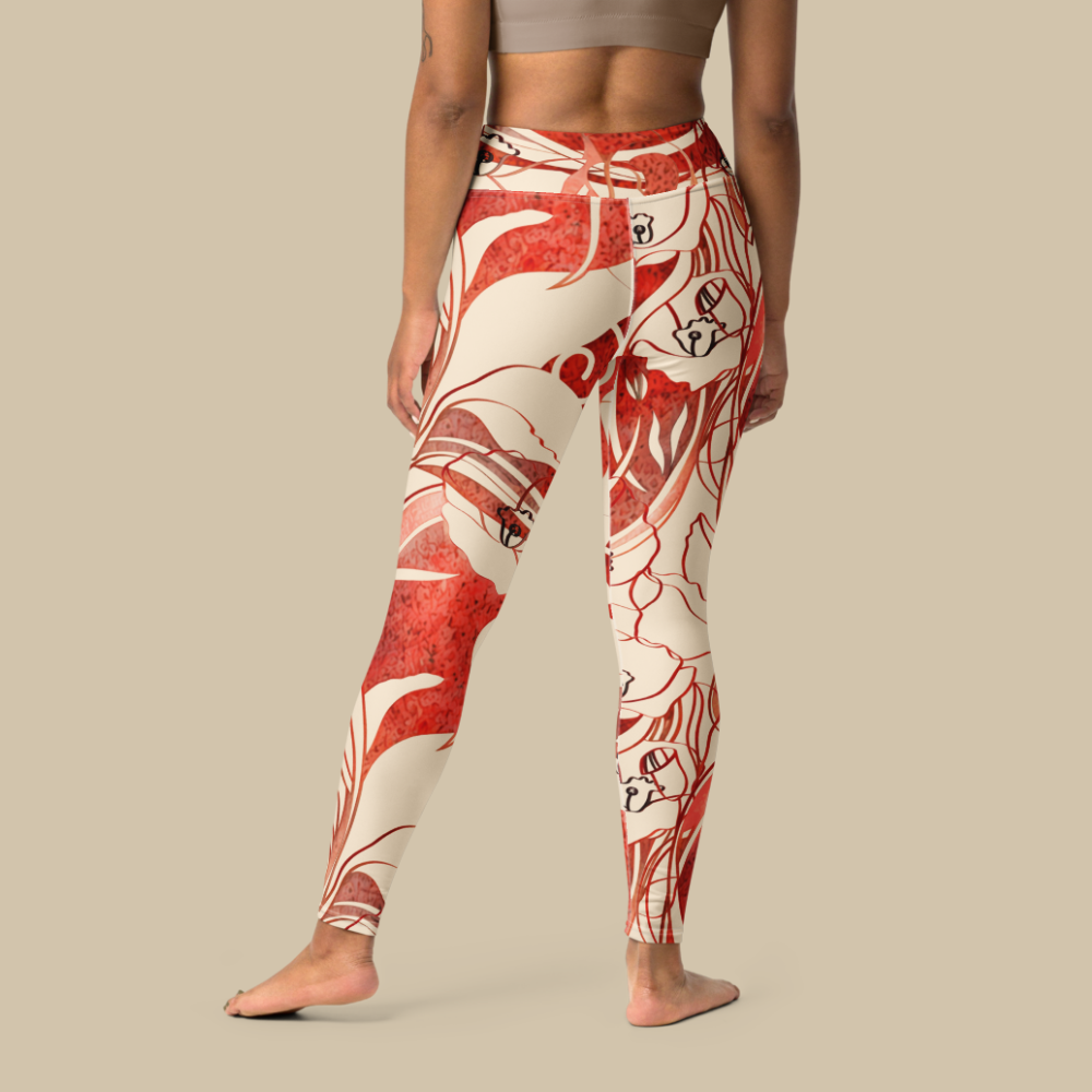 Sukha Red Leggings