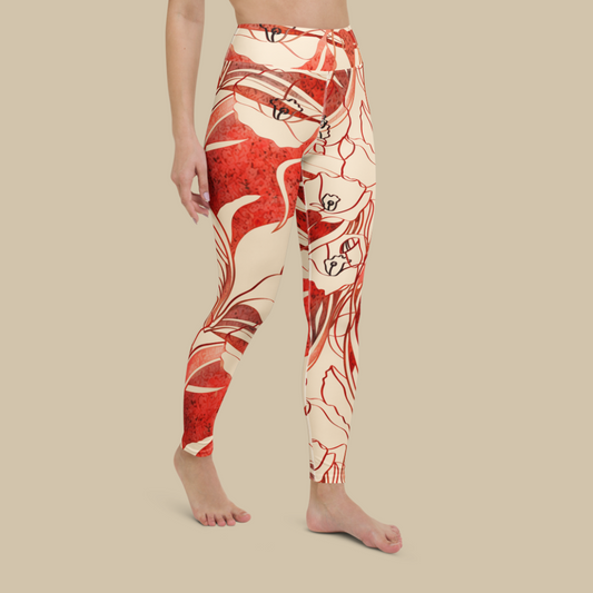 Sukha Red Leggings