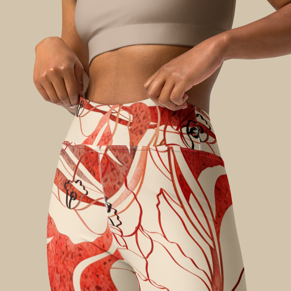 Sukha Red Leggings