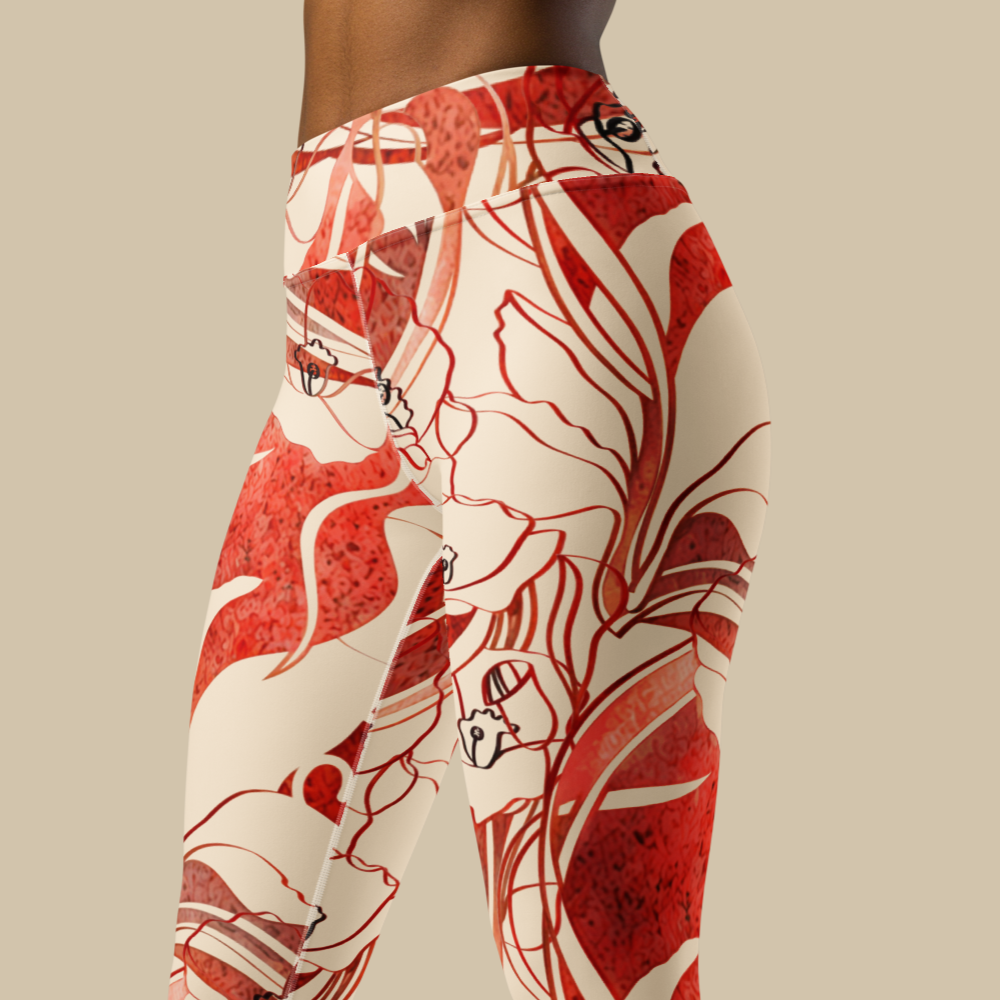 Sukha Red Leggings