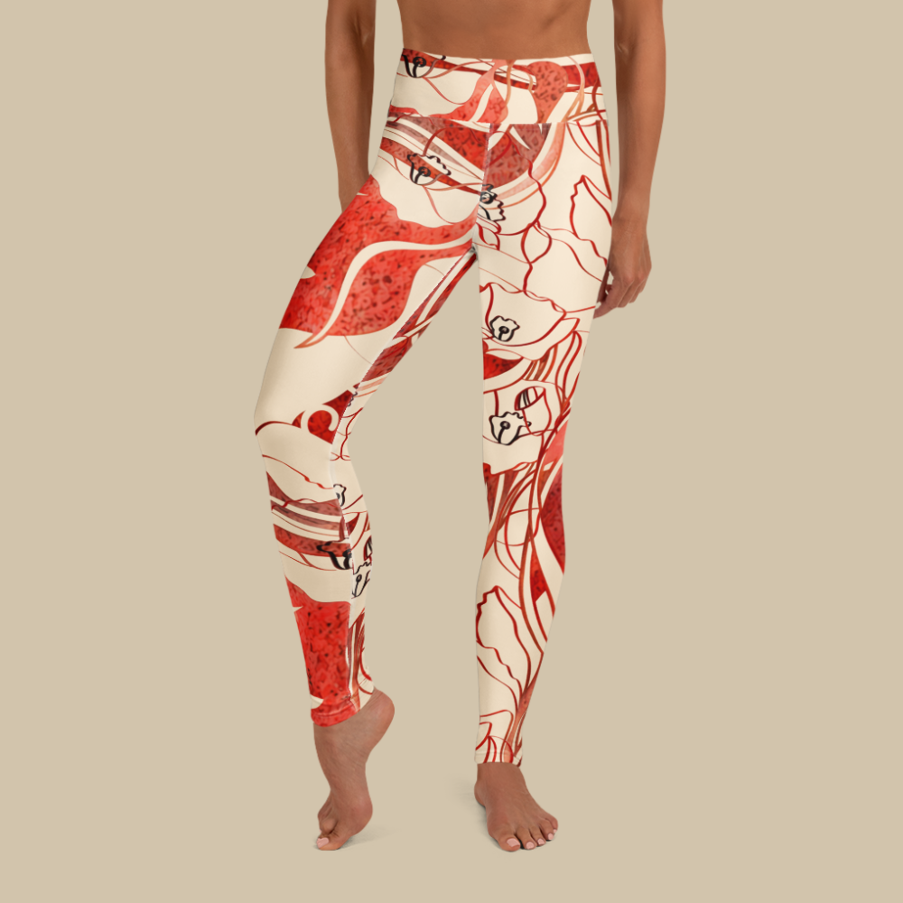 Sukha Red Leggings