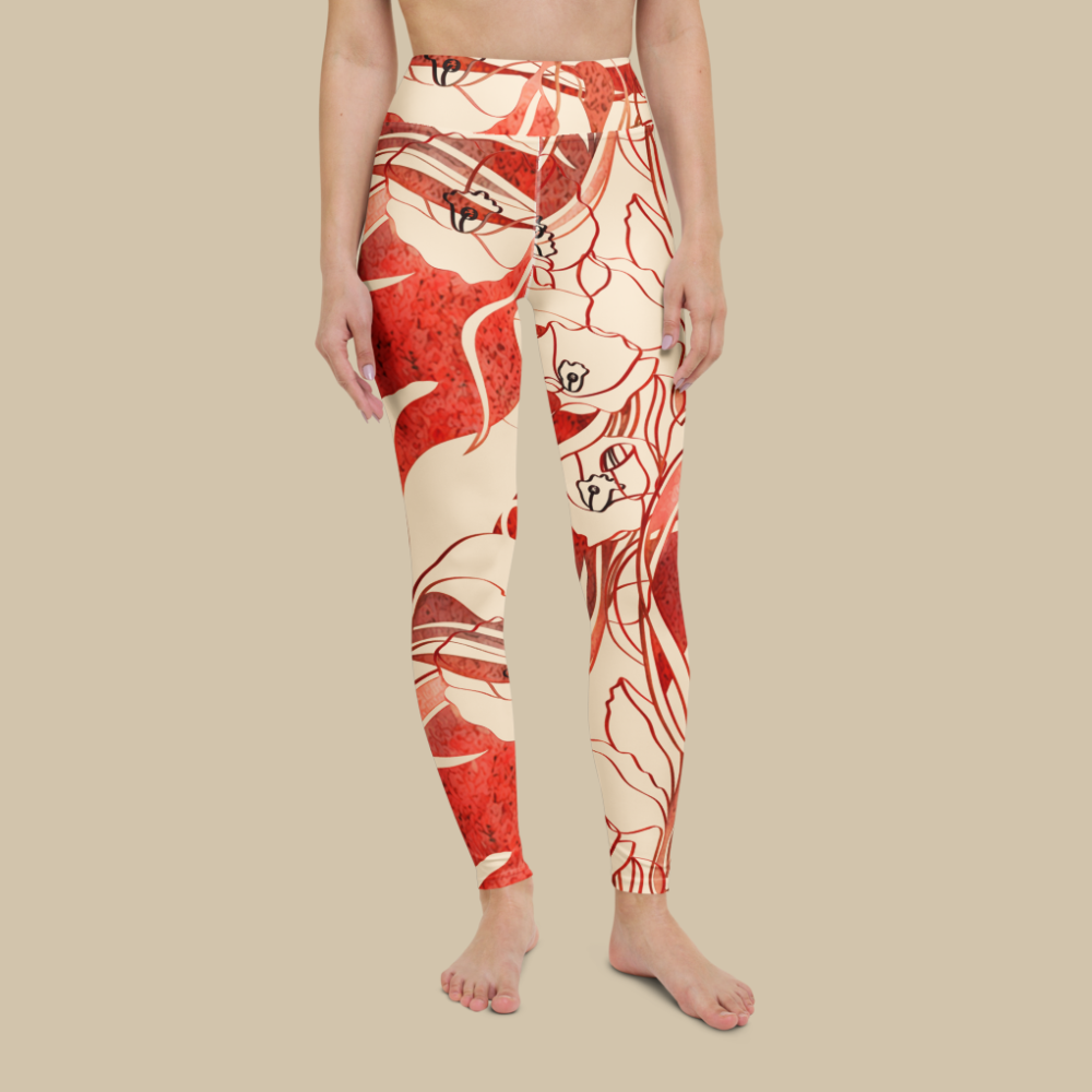 Sukha Red Leggings