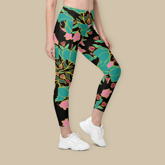Electric Petals Leggings