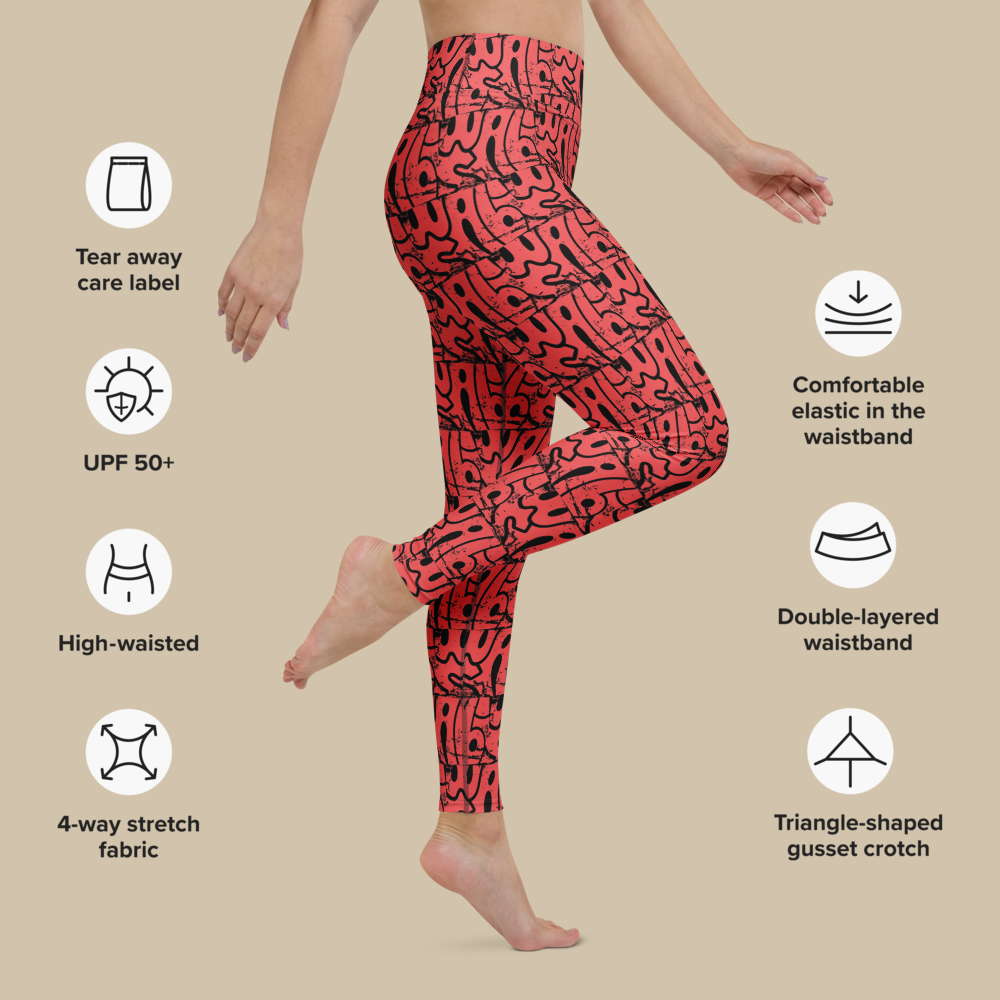 Wabi-Sabi Coral Leggings