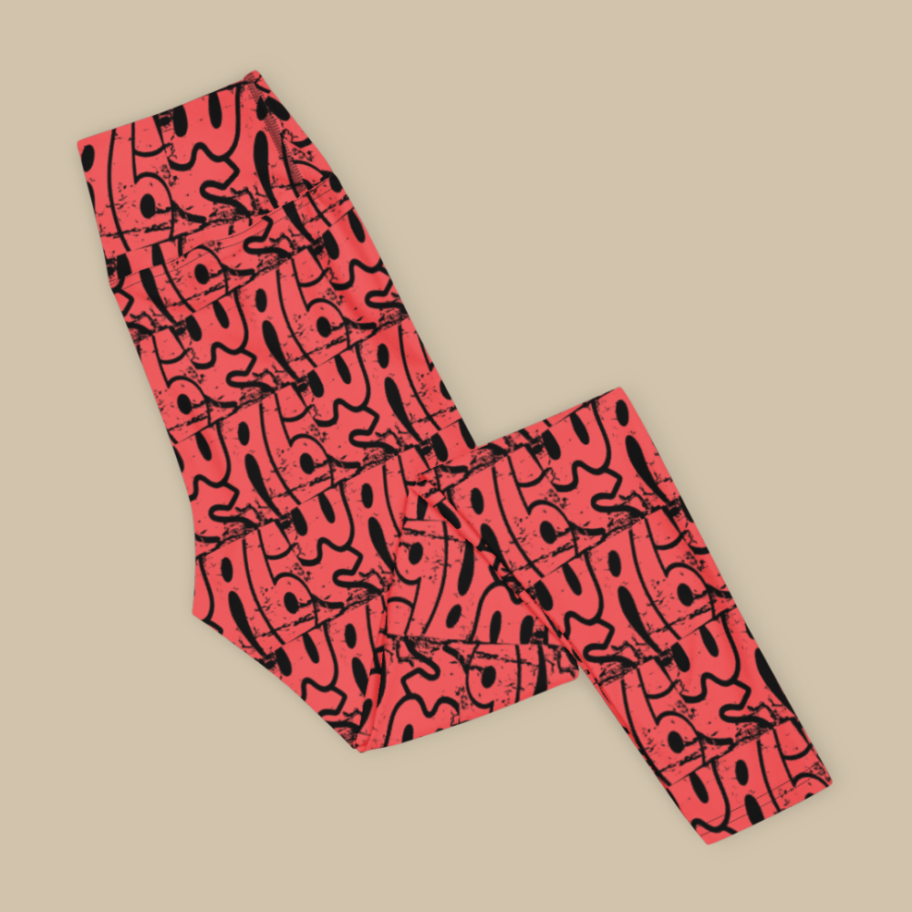 Wabi-Sabi Coral Leggings